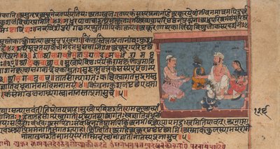 Akrura Informs Nanda and Yashoda: Page from a Dispersed Bhagavata Purana by Unbekannt