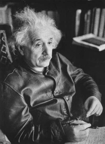 Albert Einstein, German-Swiss-American mathematician and physicist by Unbekannt