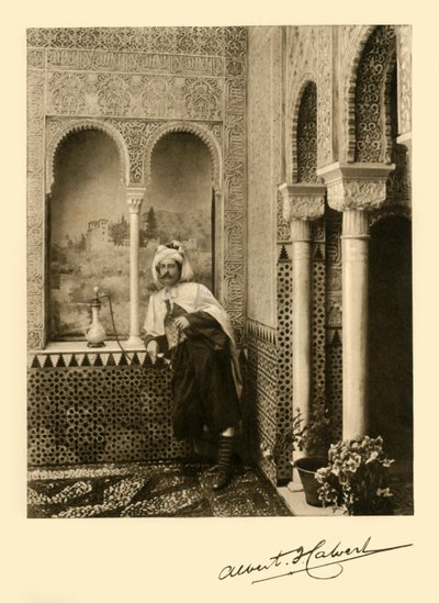 Albert Frederick Calvert in the Alhambra, Granada, Spain by Unbekannt