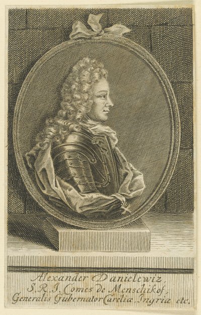 Alexander Danilovich Menshikov, Generalissimo, Prince of the Holy Roman Empire by Unbekannt