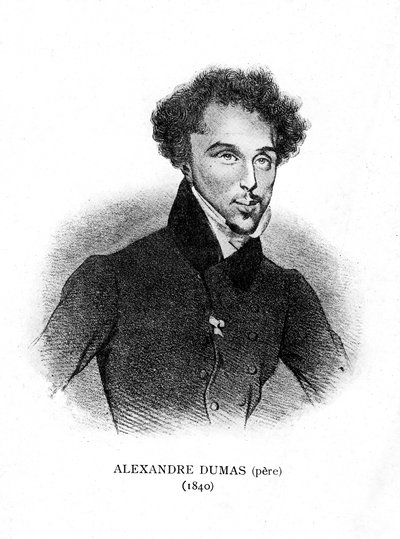 Alexandre Dumas the Elder, French novelist and playwright by Unbekannt