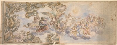 Allegorical Design for a Ceiling Fresco, 1650-1700 by Unbekannt