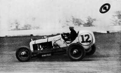 American Speedway Racing - Jack Ericson, Turning on Three Wheels, 1937 by Unbekannt