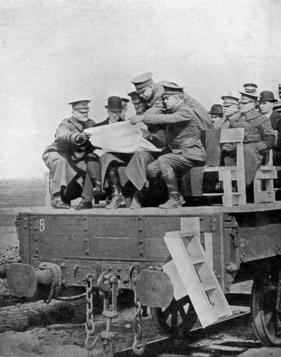 An Active Service Conference on the Western Front, First World War by Unbekannt