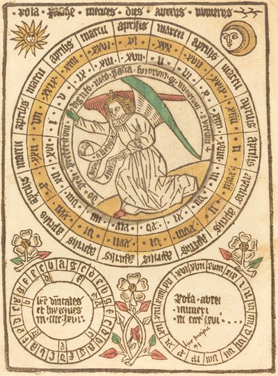 An Easter Calendar Beginning with the Year 1466 by Unbekannt