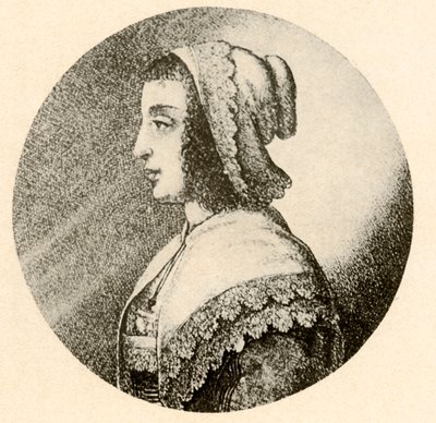 An English Woman in a Coif and Kerchief Trimmed with Vandyke Lace, 1640, 1937 by Unbekannt