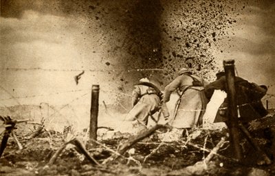 An H.E. Shell Exploding, First World War, 1914-1918, 1933 by Unbekannt