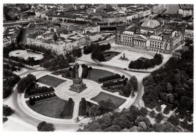 An Aerial View of the Konigsplatz, Munich, Germany, from a Zeppelin, c1931 1933 by Unbekannt