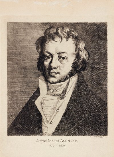 Andre-Marie Ampere, French physicist and mathematician by Unbekannt