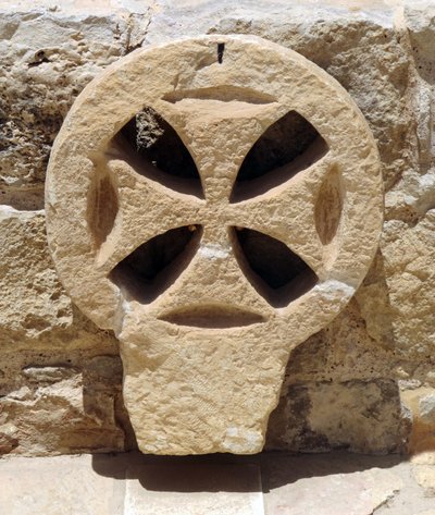 Architectural window detail from a Byzantine church in the Judea and Samaria area, West Bank by Unbekannt