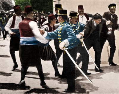 Arrest of Gavrilo Princip, assassin of Archduke Franz Ferdinand by Unbekannt
