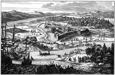 Arx Carolina, the ancient fortified settlement at Charleston, South Carolina by Unbekannt