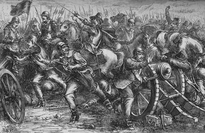 Attack on Leith, c. 1560, c. 1880 by Unbekannt