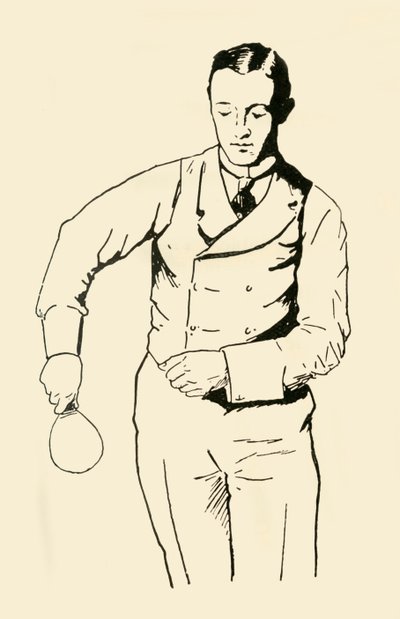 Back-Hand Service from Right-Hand Side by Unbekannt
