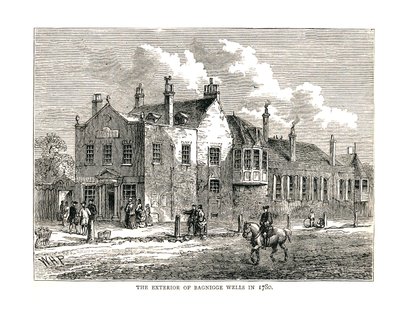 Bagnigge Wells, 1780 by Unbekannt