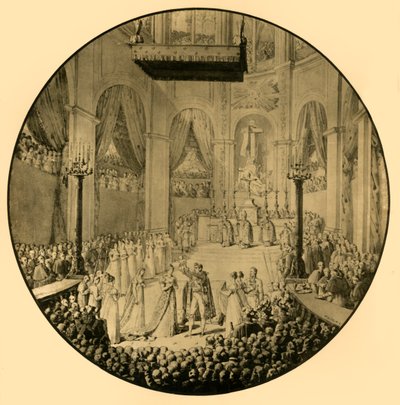 Baptism of Napoleon II, Notre Dame, Paris by Unbekannt