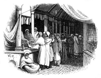 Bazaar in Constantinople, c1888 by Unbekannt