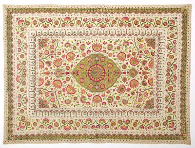 Bed Cover with Floral Medallion Pattern, late 1600s to early 1700s by Unbekannt