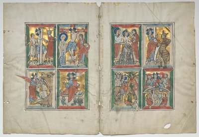 Bifolio with Scenes from the Life of Christ, 1230-1240 by Unbekannt