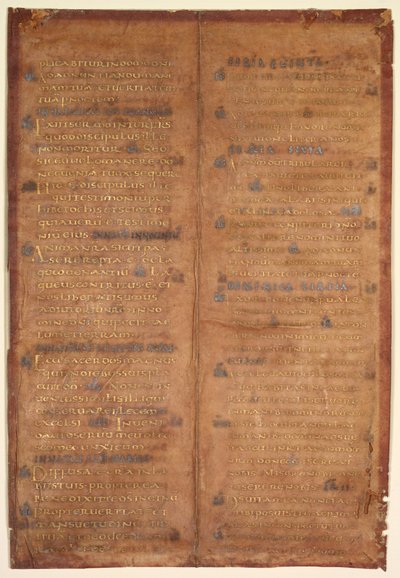 Bifolium Excised from a Carolingian Gradual by Unbekannt