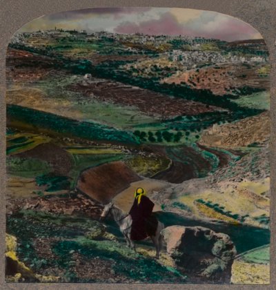 Birds-eye view of Bethlehem, with vineyards and olive groves, c1900 by Unbekannt