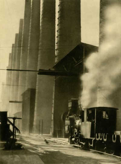 Blast furnaces, Donawitz, Austria, c1935 by Unbekannt