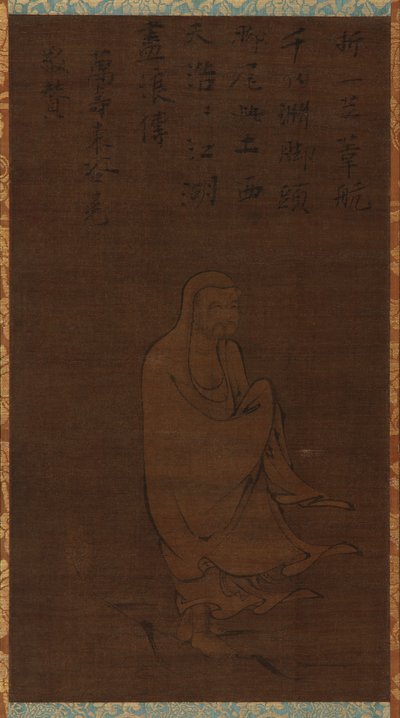 Bodhidharma Crossing the Yangzi on a Reed by Unbekannt