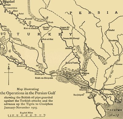 British Oil Pipeline in the Middle East, First World War by Unbekannt