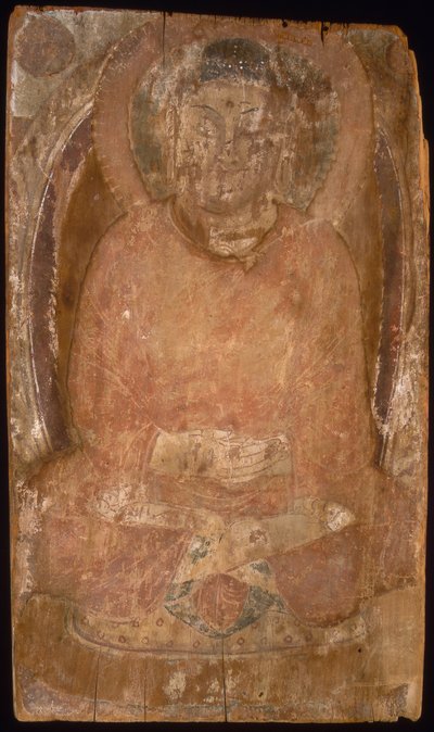 Buddha with a Halo and Flaming Body Mandorla by Unbekannt