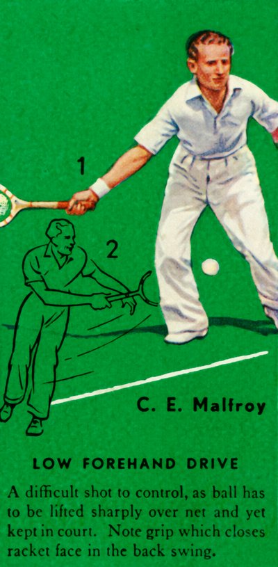 C. E. Malfroy - Low Forehand Drive by Unbekannt