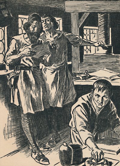 Caxton in His Printing Shop, c1907 by Unbekannt