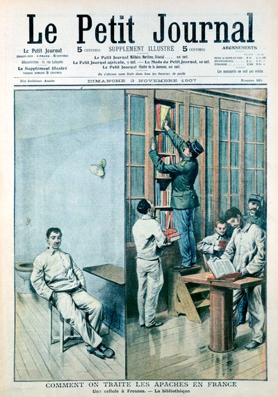 Cell and Library at the Prison at Fresnes by Unbekannt