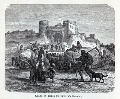 Celts in their chieftains service by Unbekannt