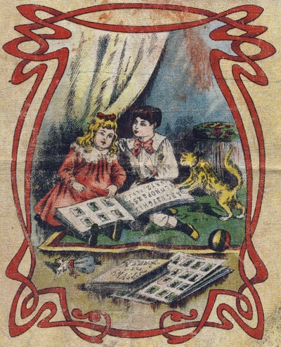 Children Watching a Picture Book to Illustrate the Alphabet by Unbekannt