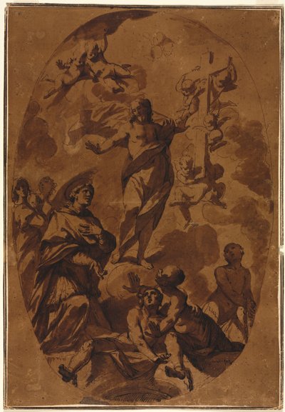 Christ Triumphant Appearing to an Interceding Saint, 1600s by Unbekannt