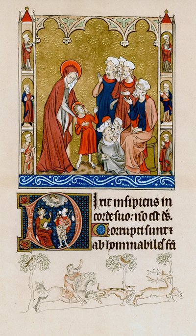 Christ being found by his mother in the temple disputing with doctors by Unbekannt