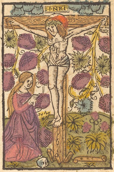 Christ on the Cross with a Grape Vine by Unbekannt