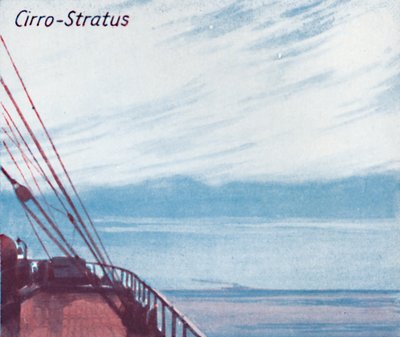 Cirro-Stratus - A Dozen of the Principal Cloud Forms In The Sky, 1935 by Unbekannt