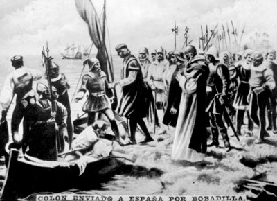 Columbus Sent to Spain by Unbekannt