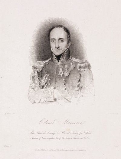Colonel Francis Macerone, British soldier and mechanical inventor by Unbekannt