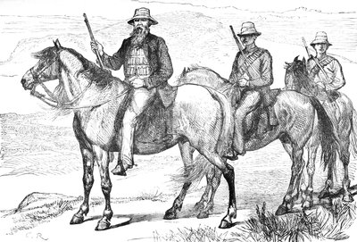 Commandant Piet Uys, of the Transvaal Mounted Volunteers by Unbekannt