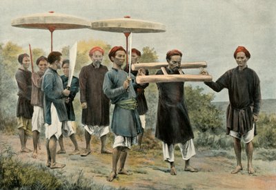 The Condemned Walking in Punishment, 1900 by Unbekannt
