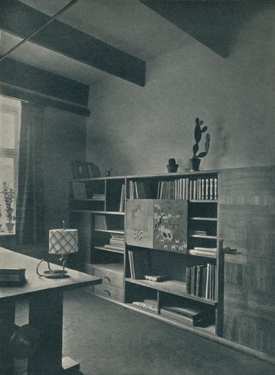Corner of a Library Designed by Hans Hartl by Unbekannt
