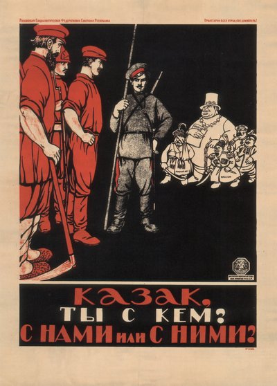 Cossack! Which Side Are You On? Are You with Us or with Them by Unbekannt