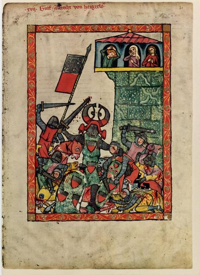 Count Albrecht II of Hohenberg From the Codex Manesse by Unbekannt