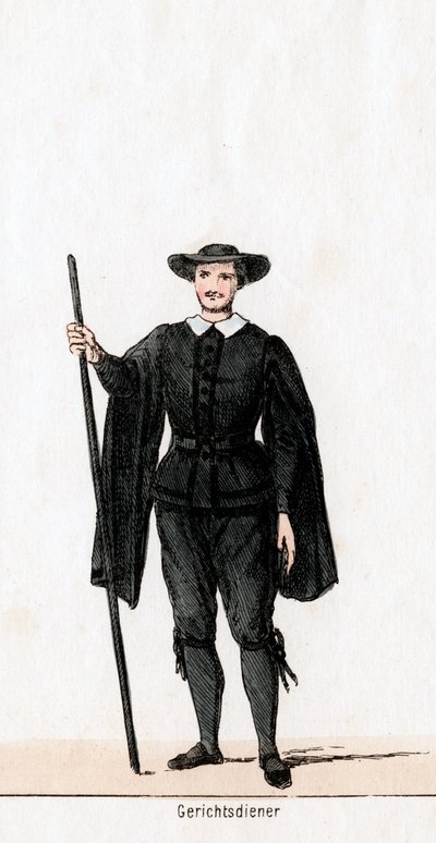 Court Usher, Costume Design for Shakespeare