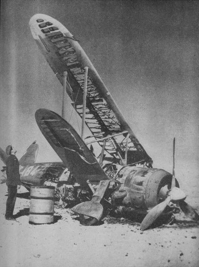 Crashed in the Regia Aeronauticas Graveyard, 1941 by Unbekannt