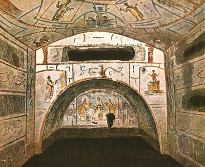 Crypt of the Madonna in the Catacombs of Marcellinus and Peter, Rome, Italy, 1928 by Unbekannt