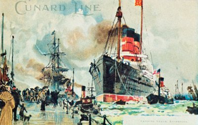 Cunard Line, Landing Stage, Liverpool by Unbekannt