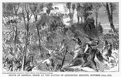 Death of General Brock at the Battle of Queenston Heights, October 13th, 1812, 1877 by Unbekannt